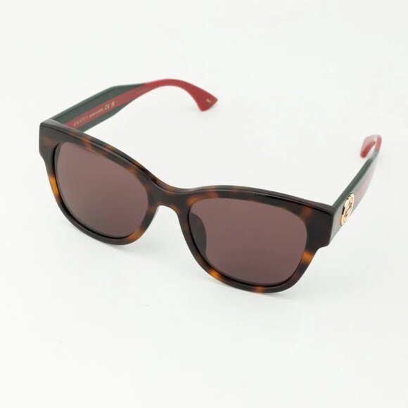 NWT Gucci GG1866SK-002 Havana 56mm Sunglasses main image 4